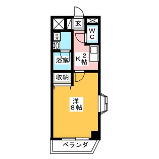 フェリーチェK【2階】の間取り