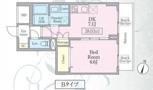 THE ROOM【6階】の間取り