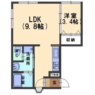 ブライトン607【2階】の間取り