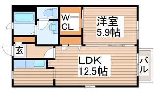 アスールコートIII【2階】の間取り