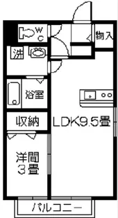 ナチュール清和【2階】の間取り