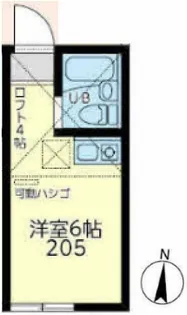 ユナイト本牧トレドの杜【2階】の間取り