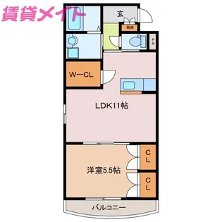 エスティIII【3階】の間取り