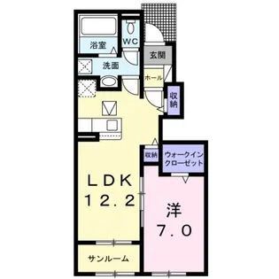 Pure Rose B【1階】の間取り