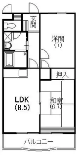 リバティ上島【3階】の間取り
