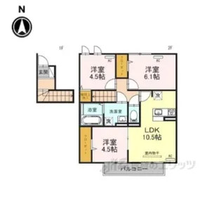 ヒルパストラル3【2階】の間取り