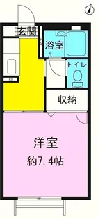 カサベルテ【1階】の間取り