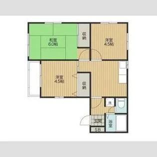 ベルピアA【1階】の間取り