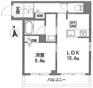 ベリテ常盤台【1階】の間取り