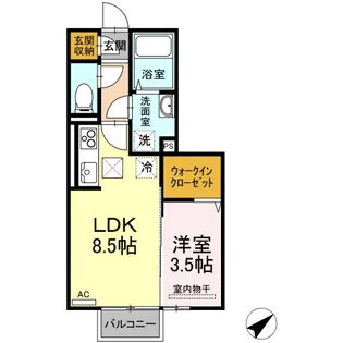 ブライトホープ B【1階】の間取り