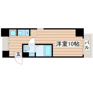 パレスRX大和町【8階】の間取り