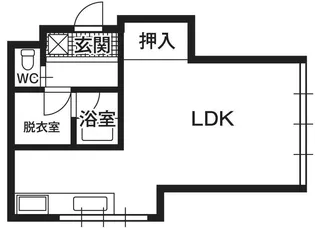 不二屋第2ビル【3階】の間取り