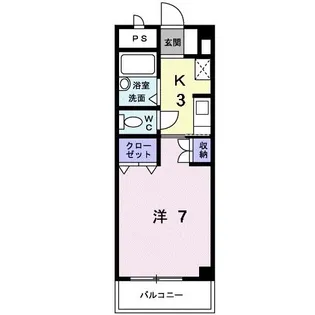 サンシャルマン【2階】の間取り