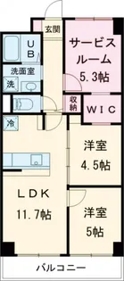 PARK MODERN 西葛西【3階】の間取り