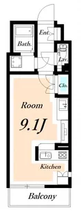 ミランダKUROSUNA【2階】の間取り