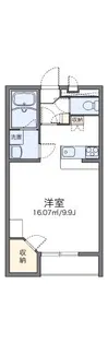 レオパレス豊中南III【2階】の間取り