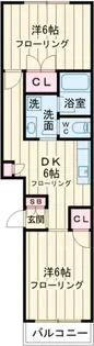ハイフラット赤堤【2階】の間取り