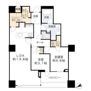 三田ガーデンヒルズ ウエストヒル【3階】の間取り