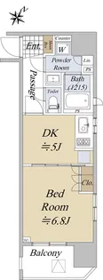 ライオンズアイル赤坂【9階】の間取り