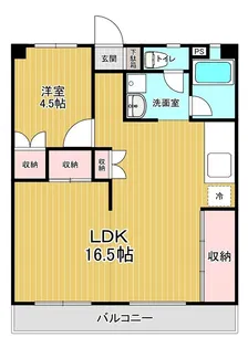 渋谷コート2号棟【2階】の間取り