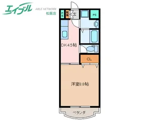 サニーホームズ末広【2階】の間取り