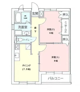 サン・フォーレ富士【1階】の間取り