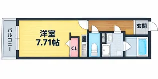グランパシフィック玉出【3階】の間取り