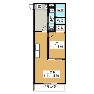 メゾーネマルクVI【3階】の間取り