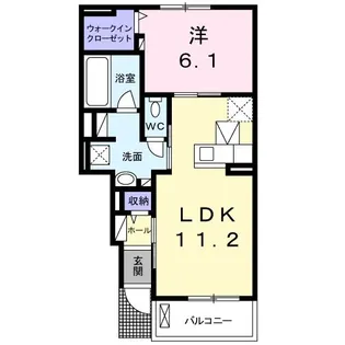 フラン【1階】の間取り