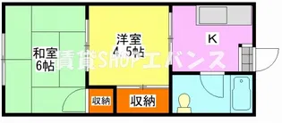 初音ハイツ【2階】の間取り