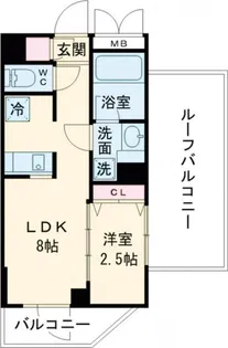 ハーモニーレジデンス中野若宮【5階】の間取り