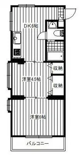 ドミール多摩川【3階】の間取り