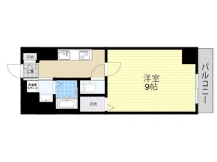 ブランシュミハマ【6階】の間取り