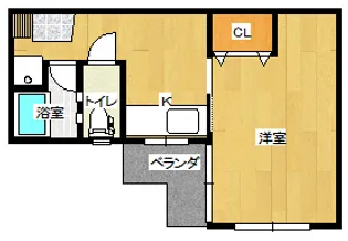 コーポ虎丸【2階】の間取り
