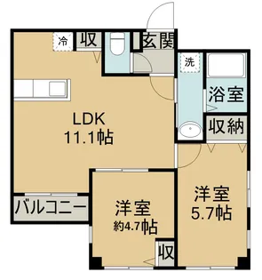 センチュリーヒルズ幕張A棟【3階】の間取り