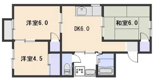 コーポMS【2階】の間取り