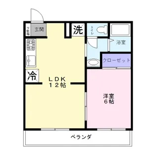 アクセス天王台【1階】の間取り