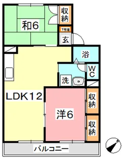 ファミール竹内 A【1階】の間取り