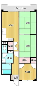 グローバル下関【11階】の間取り
