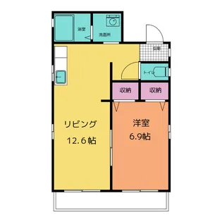 ジュネス【1階】の間取り