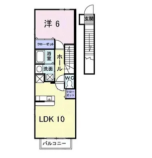 香川県高松市松並町【アパート】の間取り