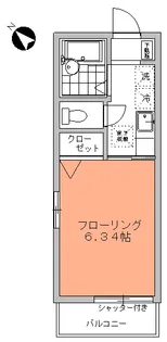 アルス東六郷【1階】の間取り