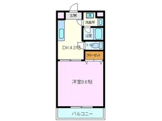 サクセス三清【1階】の間取り
