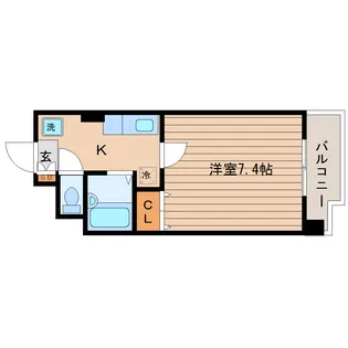 正栄ビル西公園【4階】の間取り