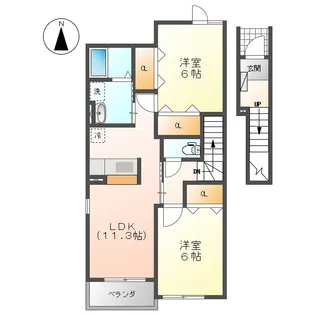 リーフレット【2階】の間取り