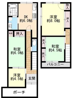 大阪府東大阪市水走2【一戸建】の間取り