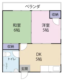 安次嶺アパート【2階】の間取り