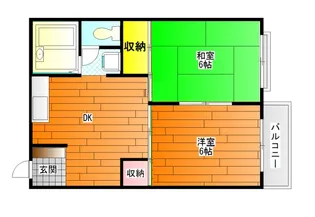 フェリスマンション2【1階】の間取り