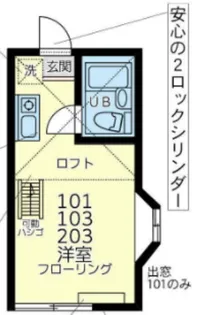 ユナイトステージ六浦壱番館【1階】の間取り