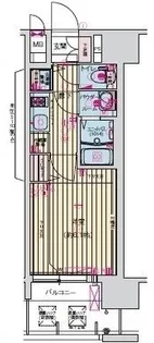 プレサンス京町堀ノース【8階】の間取り